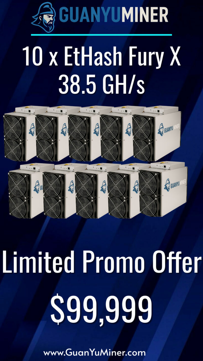 🔥 Mega Promo Pack – EtHash Fury X 38.5 GH/s  🔥