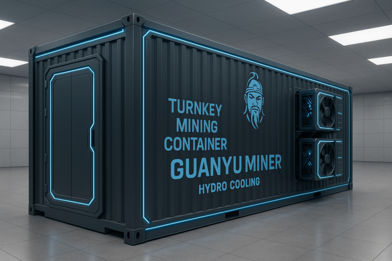 Turnkey Mining Container – Hydro-Cooled High-Performance Solution Macro Farm