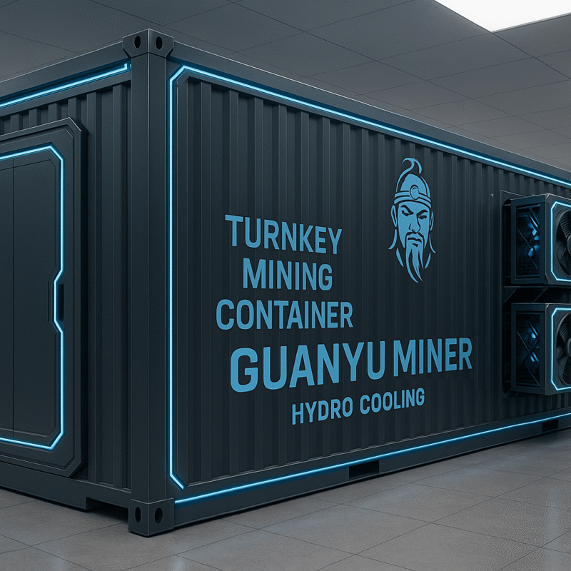 Turnkey Mining Container – Hydro-Cooled High-Performance Solution Macro Farm