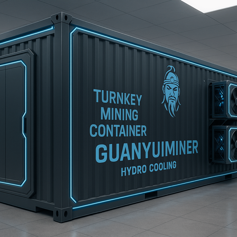 Turnkey Mining Container – Hydro-Cooled High-Performance Solution Macro Farm